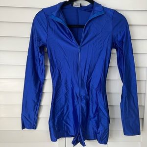 Blue one piece romper